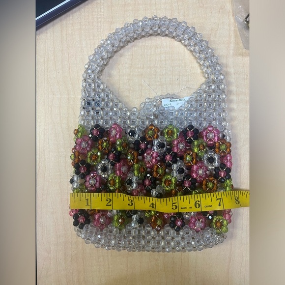 Vintage Saks Fifth Avenue Beaded Purse - Italian Beaded Evening Purse- Rare Find - Picture 2 of 13